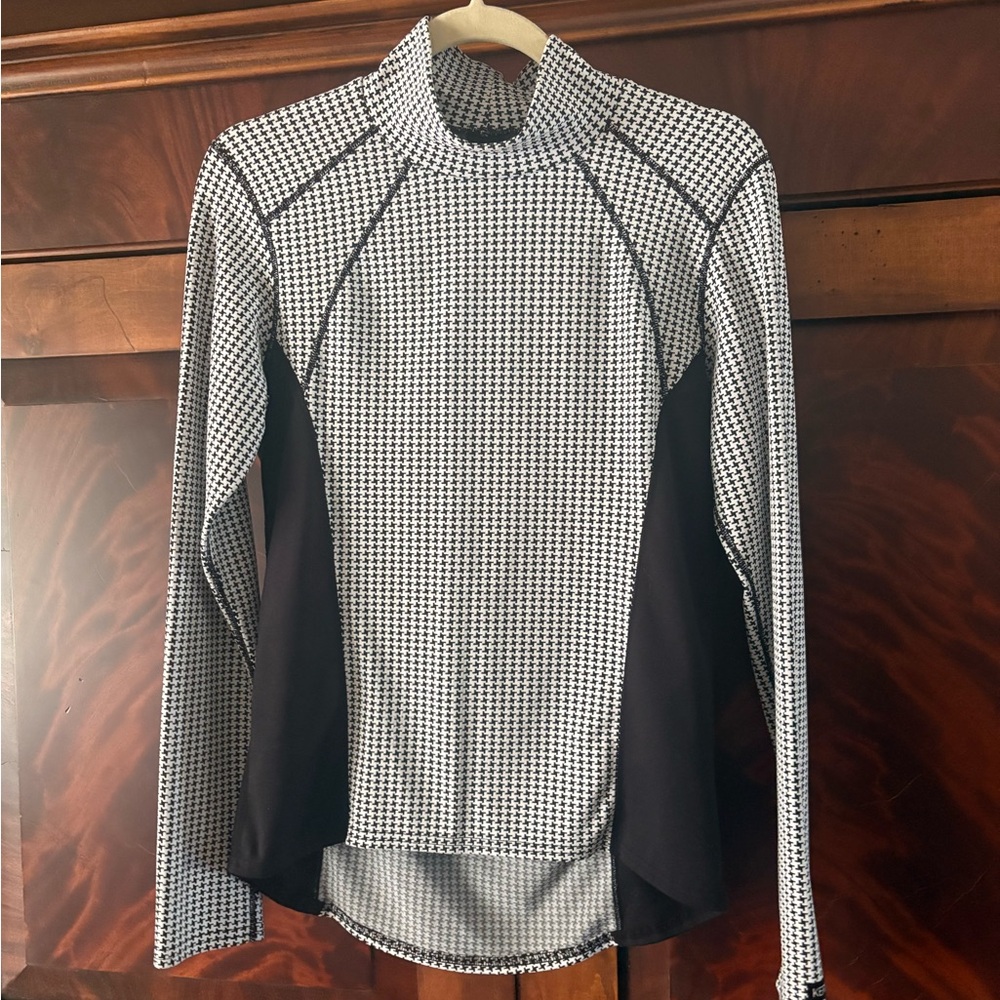 Kerrits Black & White Houndstooth Top